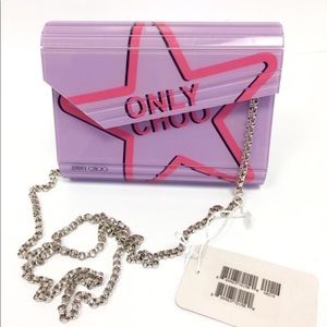 "JIMMY CHOO CANDY LOVE HEART 'I WANT CHOO' CLUTCH